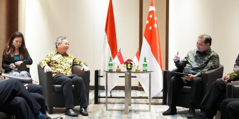 Perkuat Kerja Sama Indonesia-Singapura, Menko Airlangga Tekankan Inovasi dan Terobosan