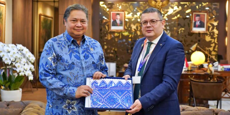 Menko Airlangga Bahas Komitmen Indonesia pada Perdamaian Dunia Bersama Pimpinan Parlemen Ukraina