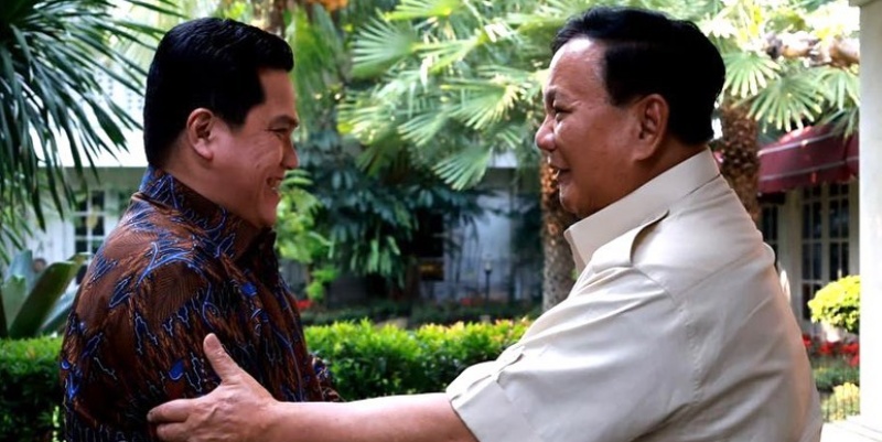 Hasil LSI: Prabowo dengan Erick Thohir Lebih Menjanjikan Ketimbang Sama Gibran