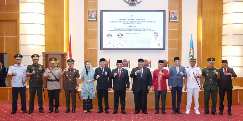 Sertijab, Pj Gubernur Sultra Ungkap Pesan Jokowi soal PSN hingga Pemilu 2024