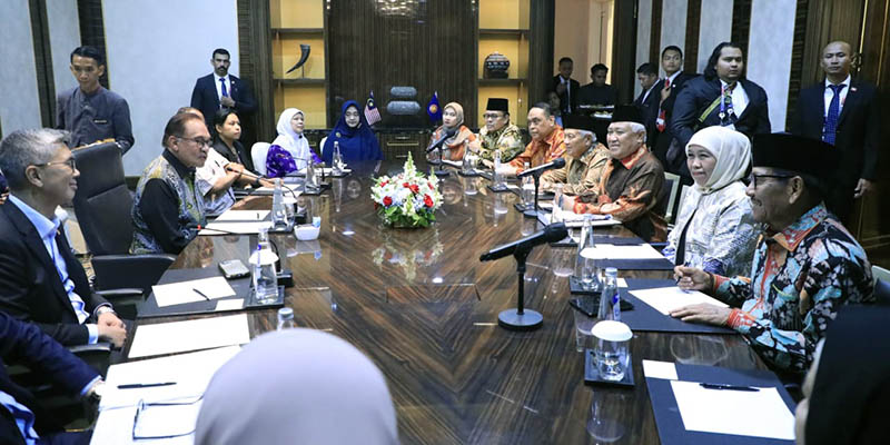 Temui Anwar Ibrahim bersama Tokoh Islam Indonesia, Din Syamsuddin Berharap Wawasan Negara Madani Dapat Berjaya