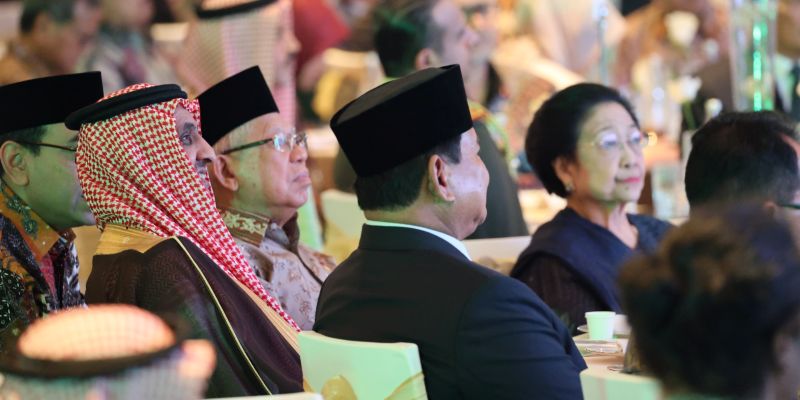 Hadir di Acara Hari Nasional Arab Saudi, Prabowo-Megawati Duduk Satu Meja