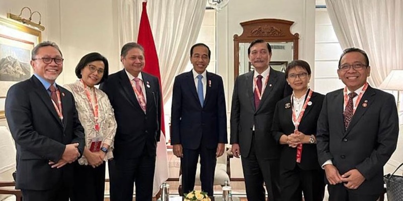 Dipenuhi Dinamika Geopolitik, Hasil Sherpa Track Presidensi G20 Dilaporkan Menko Airlangga kepada Presiden Jokowi