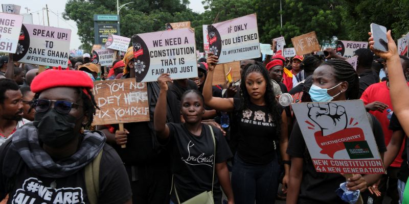 Krisis Ekonomi, Warga Ghana Turun ke Jalan: Pemerintah Tidak Peduli