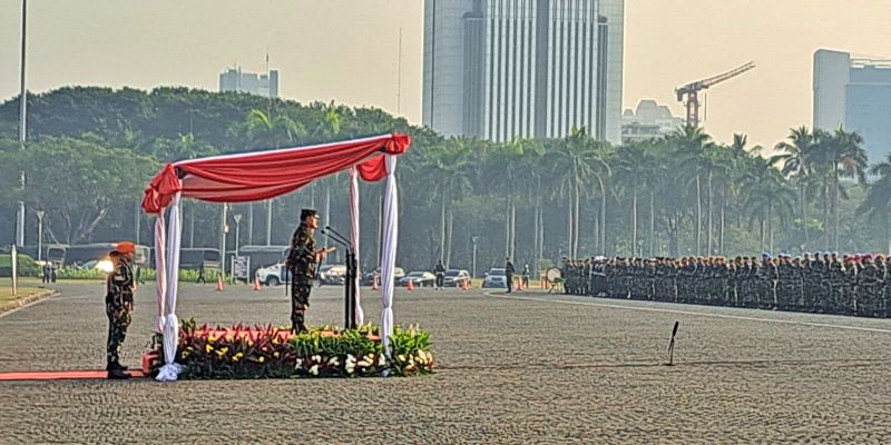 Apel Gabungan, Panglima Yudo Pastikan TNI-Polri Siap Amankan KTT ASEAN di Jakarta