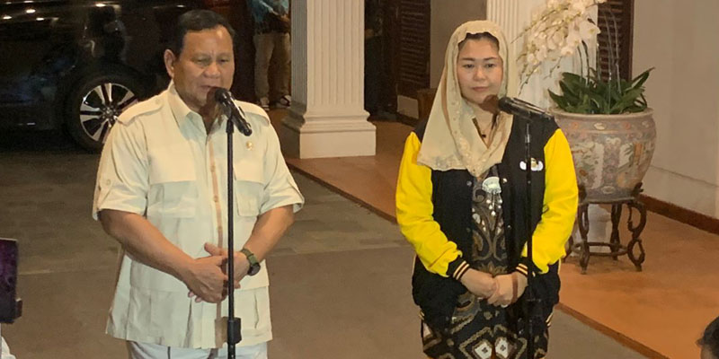 Yenny Sebut Calon Presiden, Prabowo: Belum Daftar, Masih Bacapres