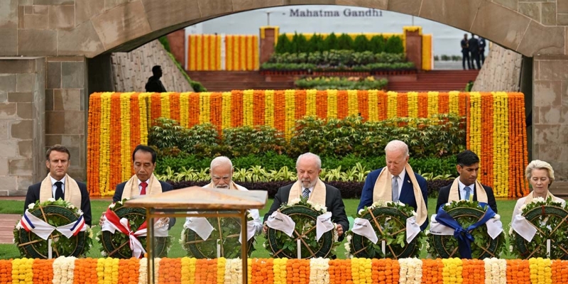 Di India, Para Pemimpin G20 Beri Penghormatan untuk Mahatma Gandhi