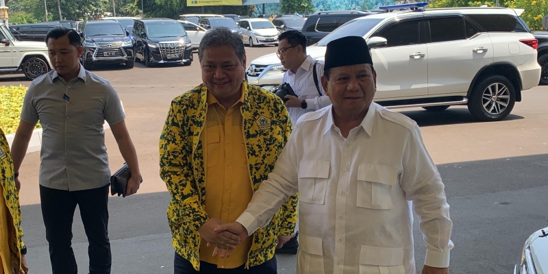 Jelang Pengumuman Cawapres, Prabowo Merapat ke Rapimnas Golkar