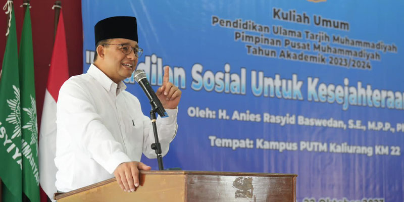 Kuliah Umum di PUTM, Anies Bicara Pentingnya Keadilan Sosial