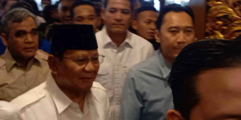Didampingi Ibas, Prabowo Hadiri Deklarasi Setia Prabowo