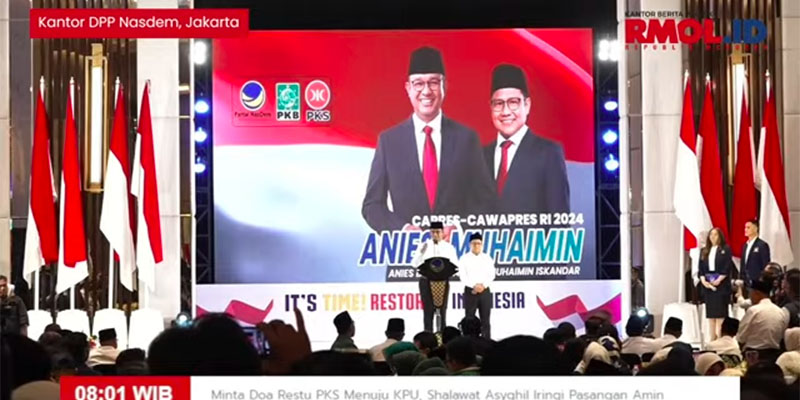 Anies: Layar Telah Berkembang, Berangkat Menuju Indonesia Adil, Makmur, dan Menyejahterakan