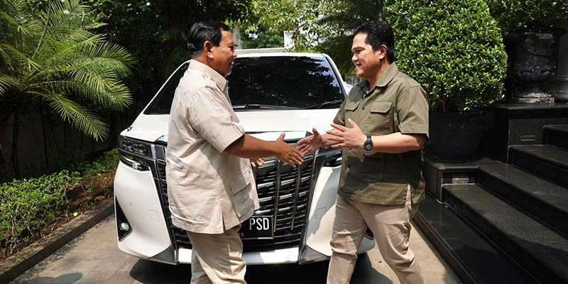 Terima Kunjungan Prabowo, Erick Thohir Janjikan Dukungan Penuh