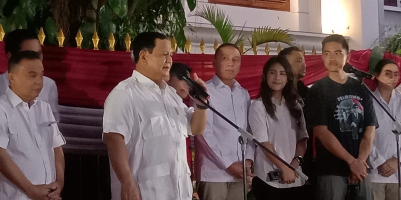 Dianggap Bawa Harapan, Prabowo Doakan PSI Masuk Senayan