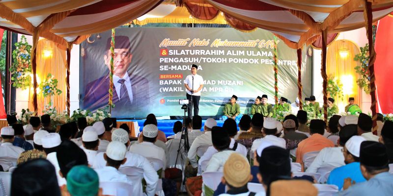 Di Hadapan Sekjen Gerindra, Alim Ulama Madura Doakan Prabowo Sehat dan Menang Pilpres 2024
