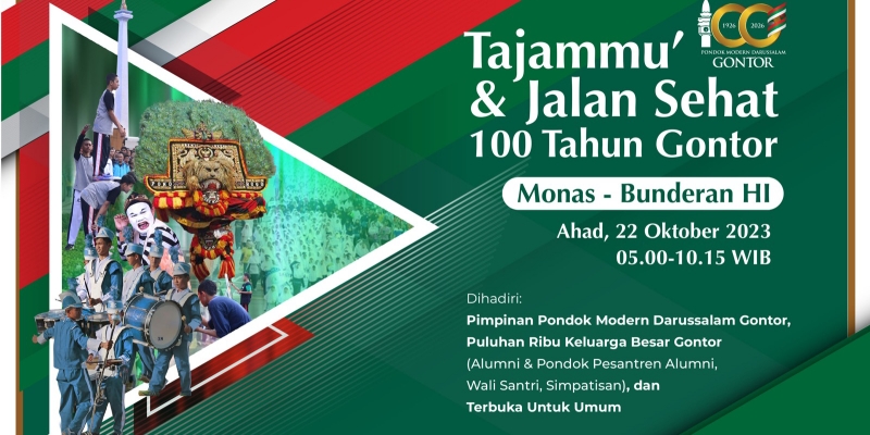 Berusia 100 Tahun, Gontor akan Gelar <i>Tajammuk</i> dan Jalan Sehat di Monas