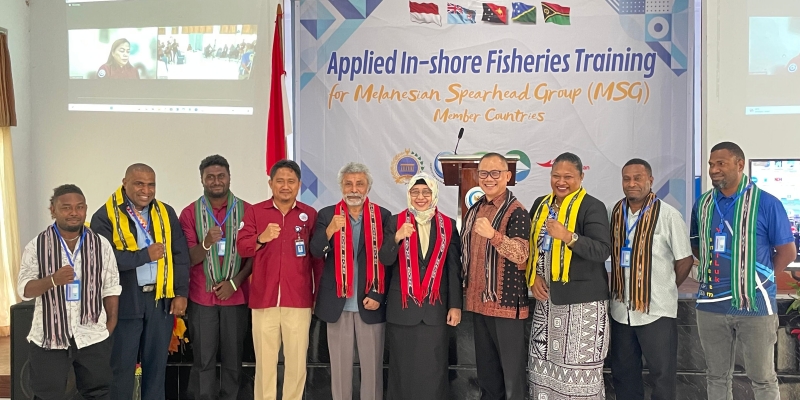 Kementerian Luar Negeri bersama Balai Pelatihan dan Penyuluhan Perikanan (BPPP) Ambon menyelenggarakan Pelatihan Terapan Perikanan Pesisir bagi Negara-negara Anggota Melanesian Spearhead Group (MSG)/Net.