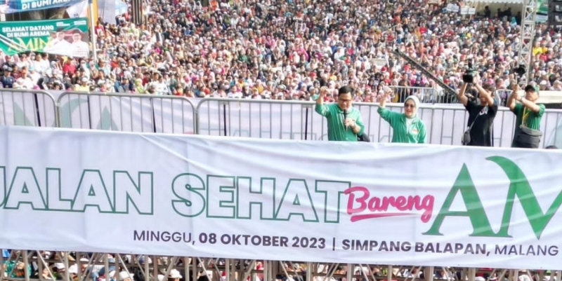 Hadiri Jalan Sehat di Malang, Cak Imin: Dentum Perubahan di Masyarakat Luar Biasa Besarnya