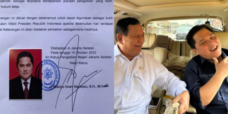 Buntut SKCK, Erick Thohir Kini Ramai "Dijodohkan" dengan Prabowo