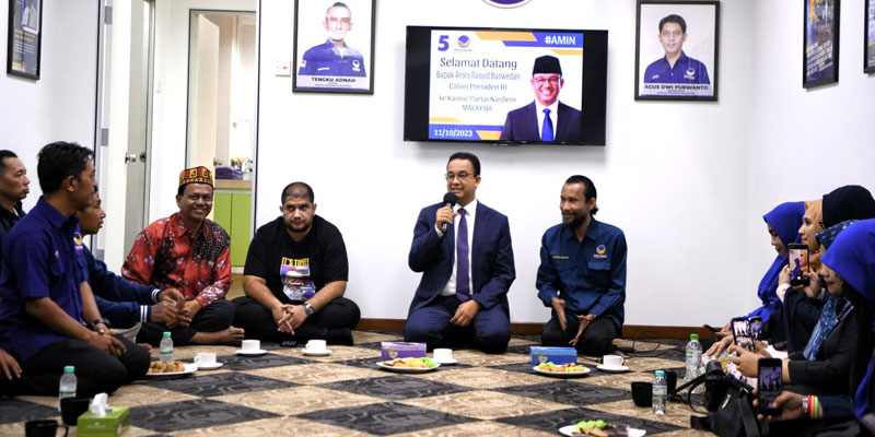 Resmikan Kantor Nasdem Malaysia, Anies Optimistis Raup Suara Pemilih Migran