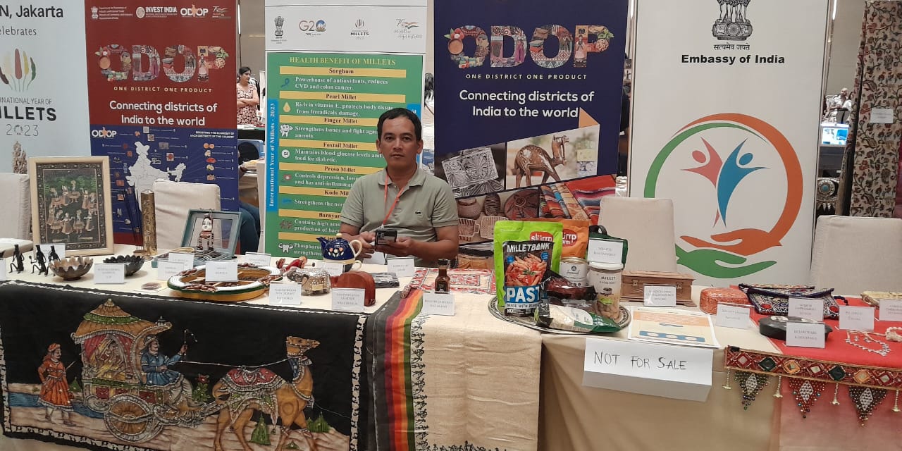 Stand ODOP di Bazar Diwali India-ASEAN/RMOL