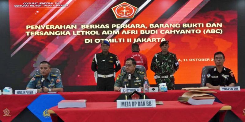 Kasus Korupsi di Basarnas, Puspom TNI Serahkan Tersangka Letkol ABC ke Otmilti II