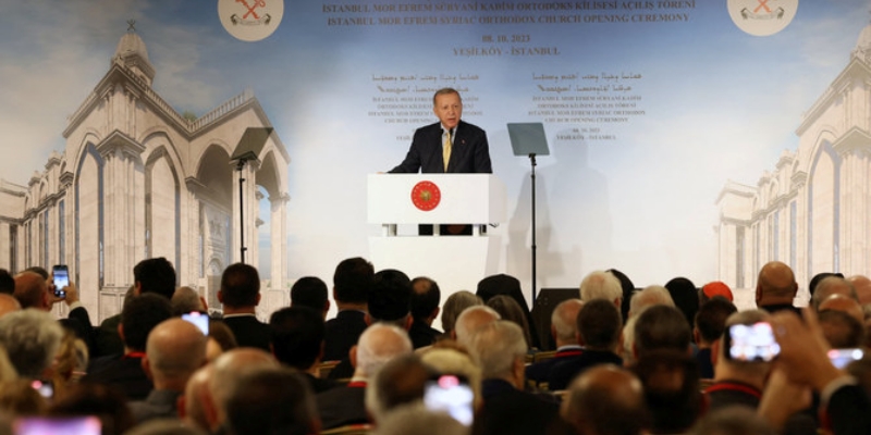 Erdogan Resmikan Gereja Pertama yang Dibangun Pemerintah Turkiye