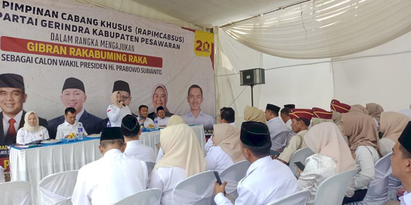 Dianggap Cocok dengan Prabowo, Gerindra Pesawaran juga Usul Gibran Jadi Cawapres