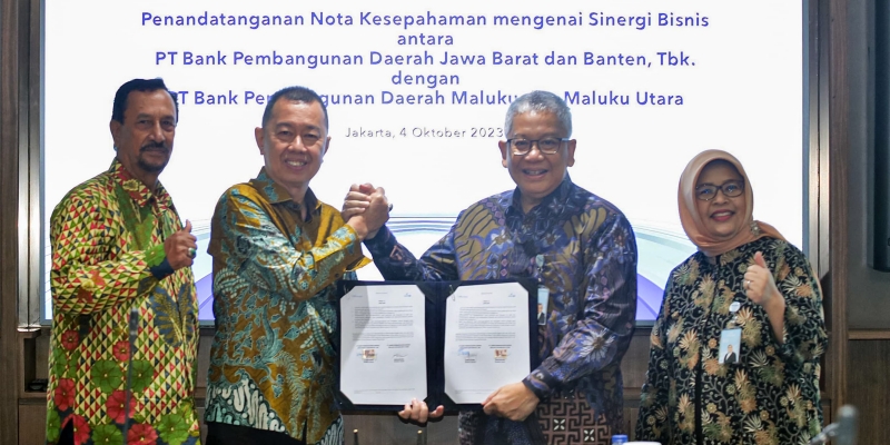 Mendorong Sinergitas BPD, bank bjb dan Bank Maluku Malut Teken MoU