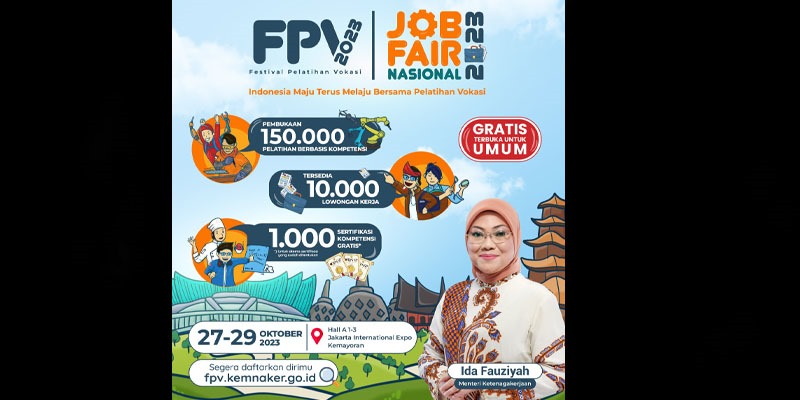 Kemnaker Kembali Gelar Festival Pelatihan Vokasi dan Job Fair, Pekan Ini di JIExpo