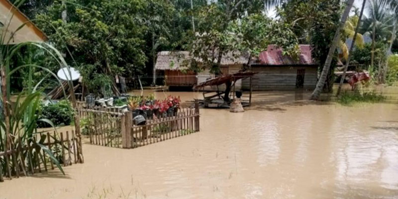 Dilanda Hujan Lebat Sejak Jumat, 6 Kecamatan di Aceh Utara Terendam Banjir