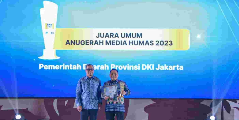 Hattrick, Pemprov DKI Kembali Juara Umum Anugerah Media Humas