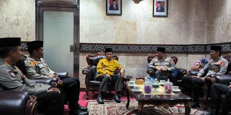 Jaga Kondusifitas Jelang Pemilu, Kaops NCS Sowan ke Imam Besar Masjid Istiqlal