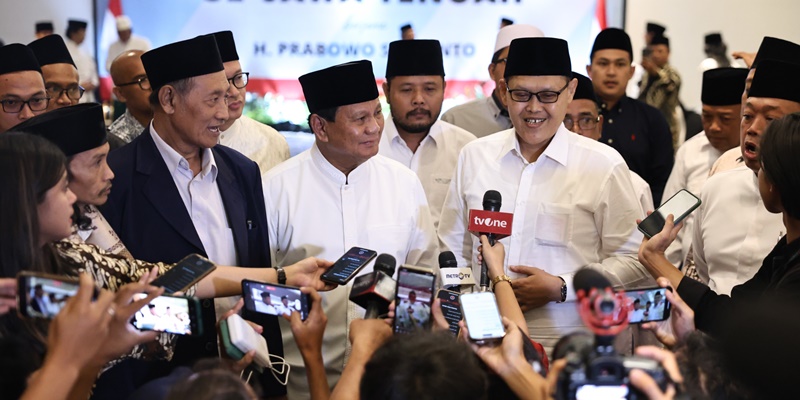 Terima Dukungan Ulama Se-Jateng, Prabowo Harap Kekuatan Doa