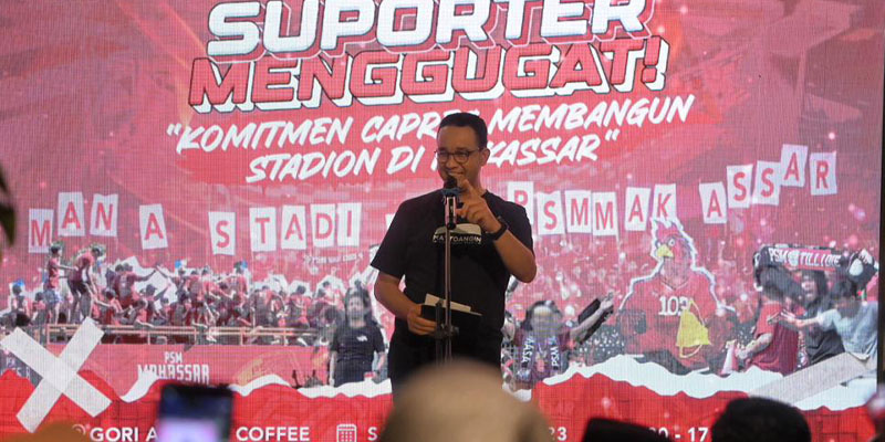 Janji Bangun Stadion Internasional di Makassar, Anies Ingin Sentil Kelompok Pesimistis