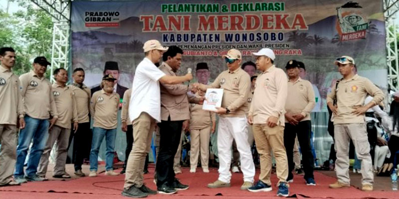 Dukung Prabowo-Gibran, Tani Merdeka Wonosobo Berharap Kesejahteraan Mereka Akan Jadi Prioritas
