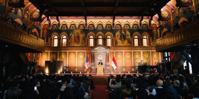 Kuliah Umum di Georgetown University, Jokowi: Indonesia Disatukan oleh Pancasila