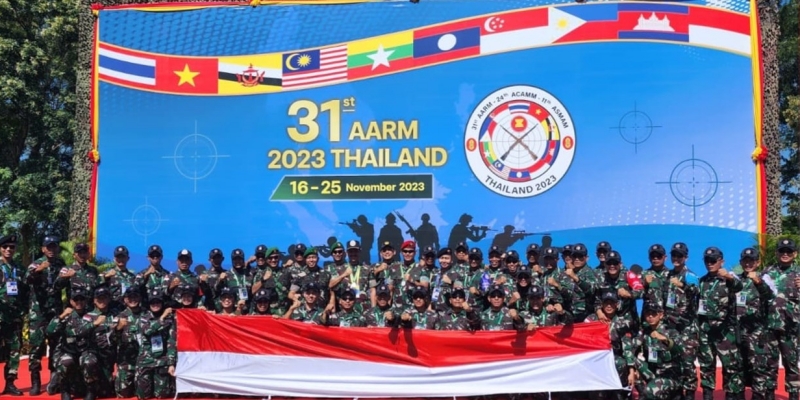 Membanggakan, TNI AD Raih Juara Umum pada Ajang AARM ke-31 di Thailand