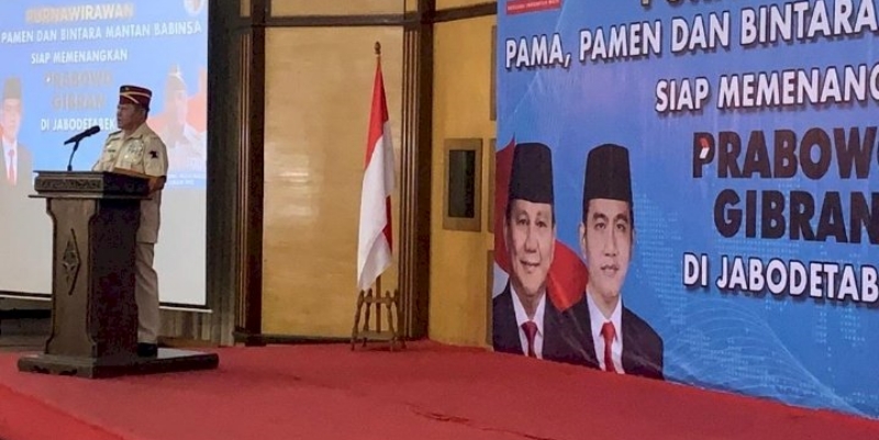 Ratusan Mantan Babinsa Deklarasi Dukung Prabowo-Gibran