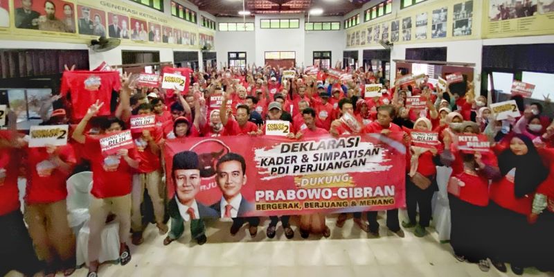 Keberlanjutan Program Jokowi, Kader dan Simpatisan PDIP Mataraman Dukung Prabowo-Gibran