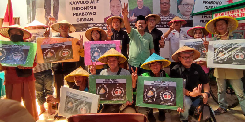 Dari Asongan hingga Ojol, Kawulo Alit Indonesia Dukung Prabowo-Gibran