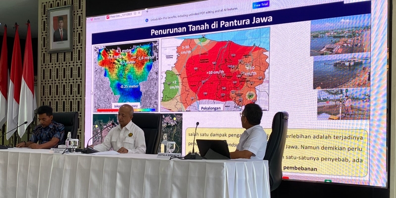 Badan Geologi Kementerian ESDM Ungkap Tanah Pantura Jawa Ambles