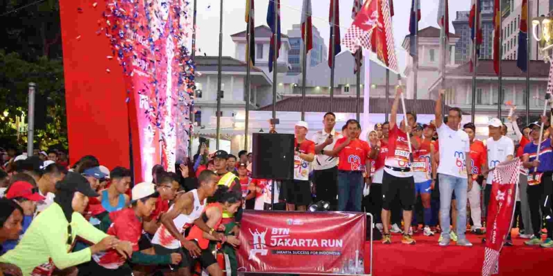 BTN Jakarta Run Diikuti 12 Ribu Pelari, Heru Dorong Sport Tourism di DKI