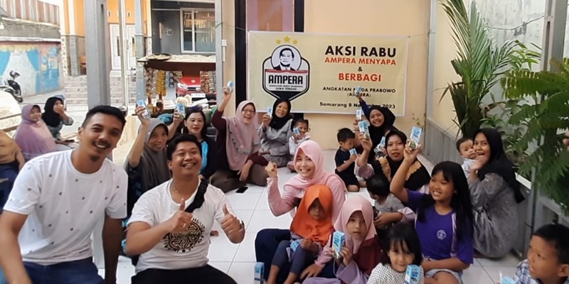 Bidik Suara Milenial, Ampera Kota Semarang Sosialisasi Program Prabowo-Gibran