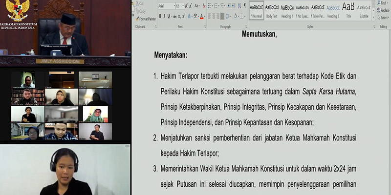 Tak Independen, Anwar Usman Diberhentikan dari Jabatan Ketua MK