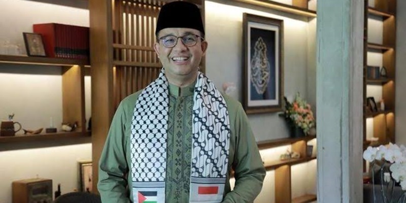 Anies Ajak Masyarakat Berdoa Bersama dalam Aksi Bela Palestina Di Monas