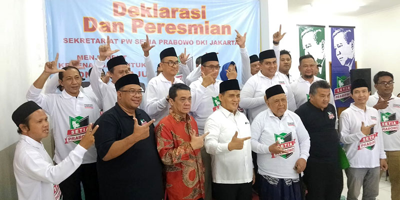Resmi Dikukuhkan, PW Setia Prabowo DKI Siap Berkorban untuk Jaring Suara