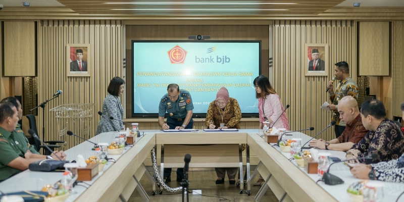 Perkuat Sinergi, bank bjb dan Mabes TNI Perpanjang Kerja Sama