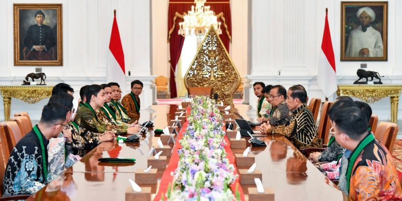 Bertemu Jokowi, PB HMI Minta Pemerintah Serius Wujudkan Pemilu 2024 Damai