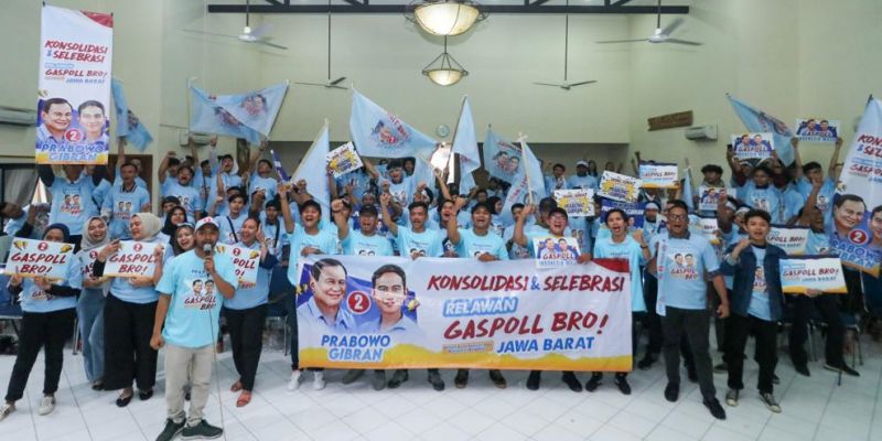 Menangkan Prabowo-Gibran Satu Putaran, Relawan Gaspoll Bro Target 90 Suara di Jabar