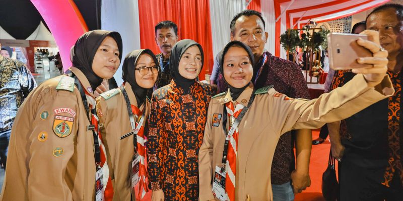 Siti Atikoh: Sebagai Anggota Pramuka, Kapanpun Siap Jadi Pemimpin